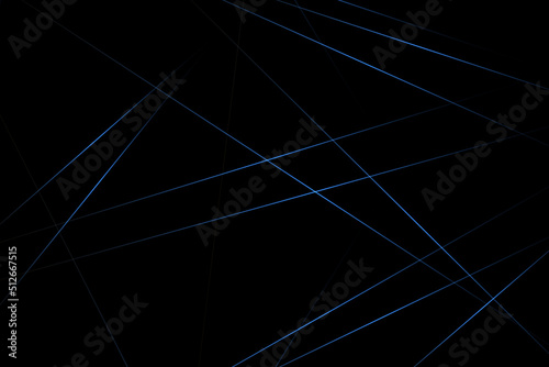 Abstract black with blue lines, triangles background modern design. Vector illustration EPS 10.