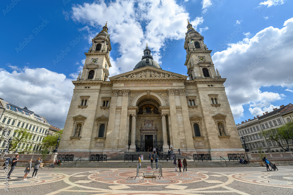 Budapest, Hungary. St. Stephen's Basilica, roman catholic cathedral in honour of Stephen, the first King of Hungary