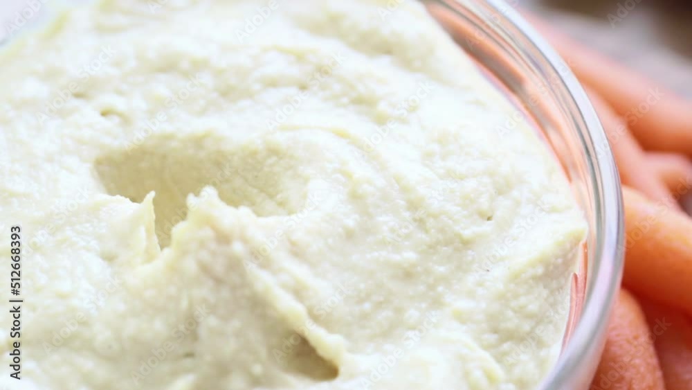 Close up Humus Dip Close up Humus Dip
