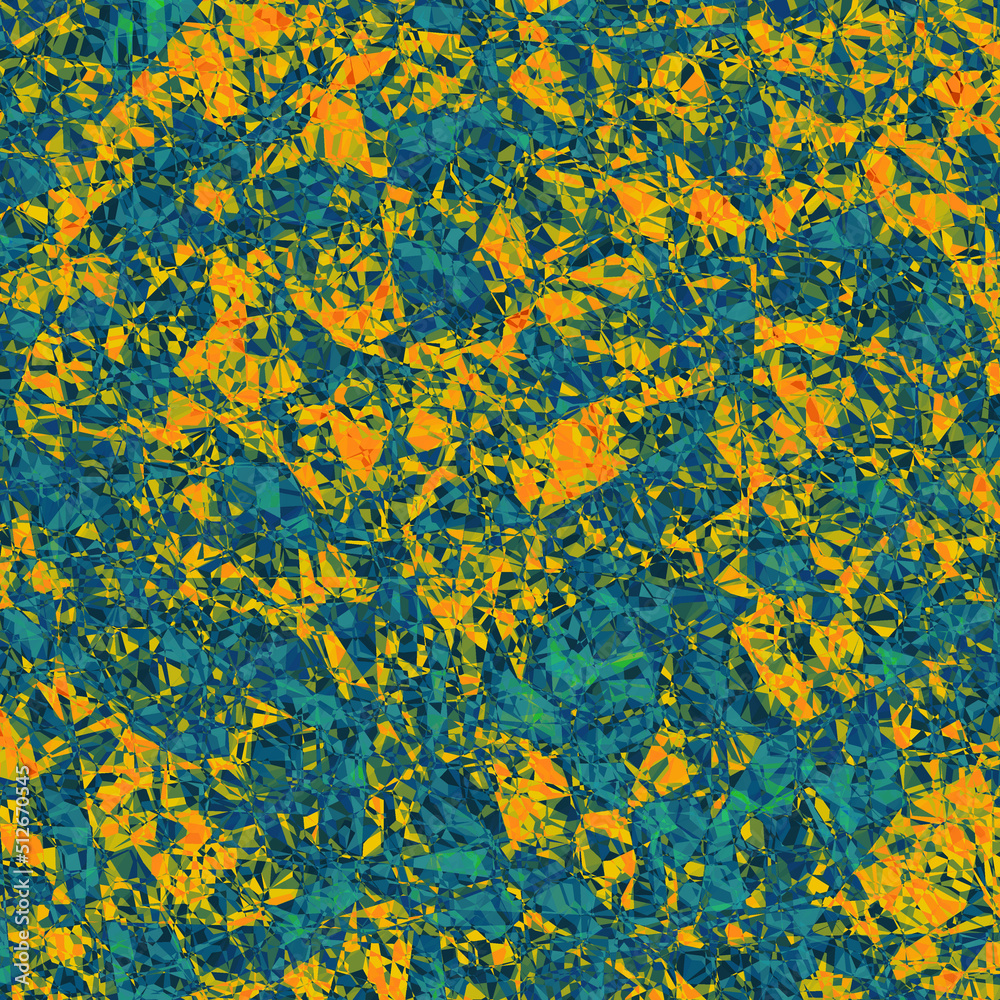Mosaic texture, yellow and green background Mosaic texture, yellow and green background