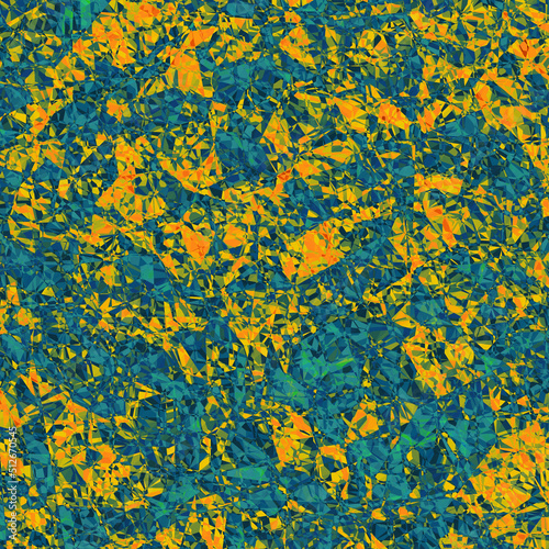 Mosaic texture, yellow and green background © damaisin1979