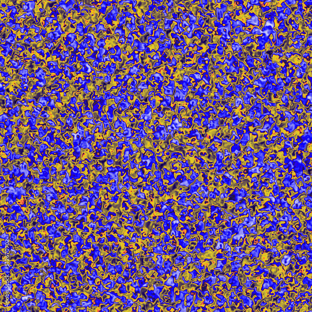 Textile pattern, pattern of blue and yellow Textile pattern, pattern of blue and yellow
