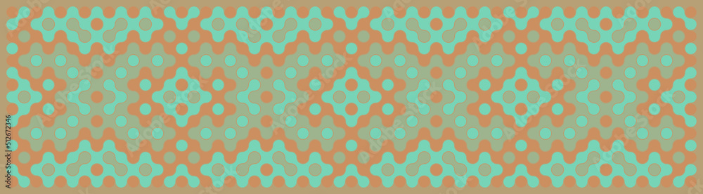 Multicolor truchet tiling connections illustration Multicolor truchet tiling connections illustration