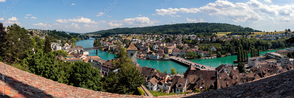 Fototapeta premium Blick von der Munot in Schaffhausen