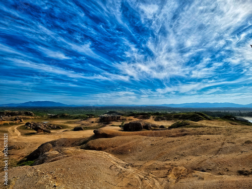 landscape with sky and clouds