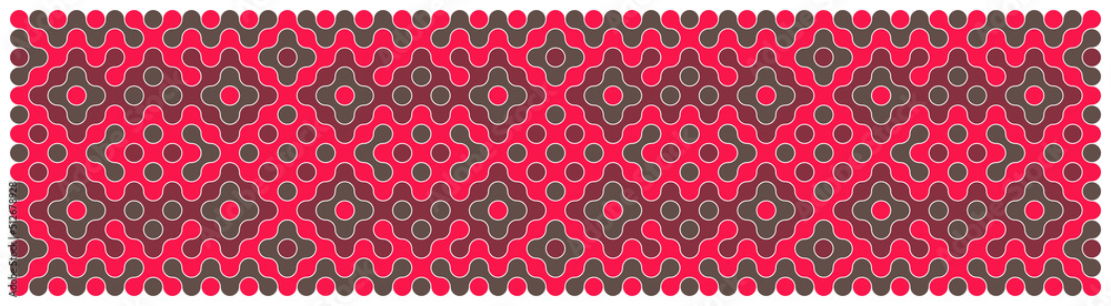 Multicolor truchet tiling connections illustration Multicolor truchet tiling connections illustration