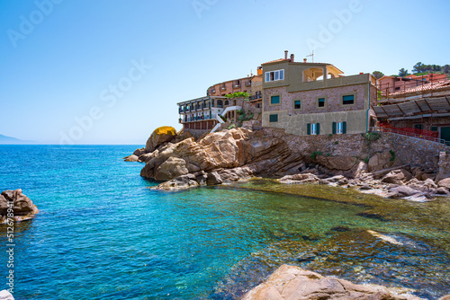 Giglio Porto on Giglio Island, Tuscany, Italy, Near Monte Argentario and Porto Santo Stefano, Giglio island is one of seven form the Tuscan Archipelago. A paradise for snorkeling diving