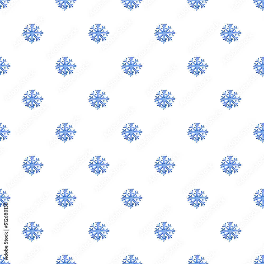 seamless Christmas pattern with snowflakes on a white background seamless Christmas pattern with snowflakes on a white background