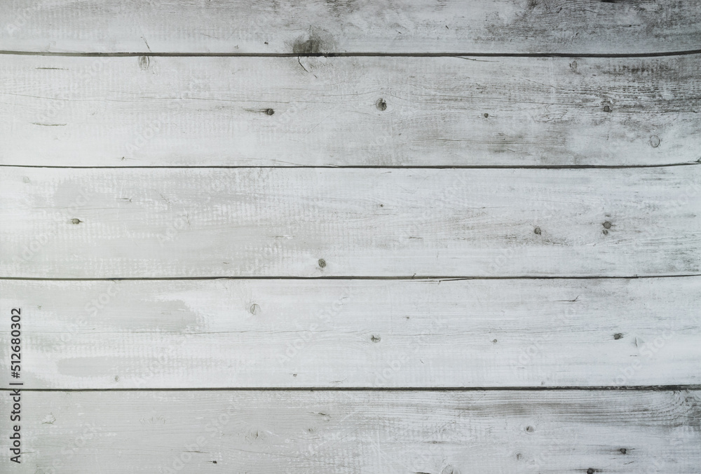 Fototapeta premium White wooden background, white parquet
