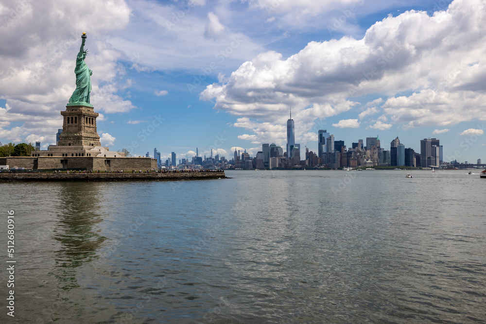 Statue of Liberty with NYC Skyline