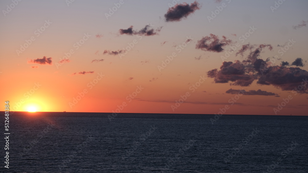 sunset over the sea sunset over the sea