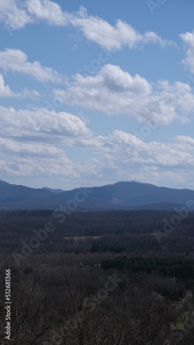 mountains and clouds