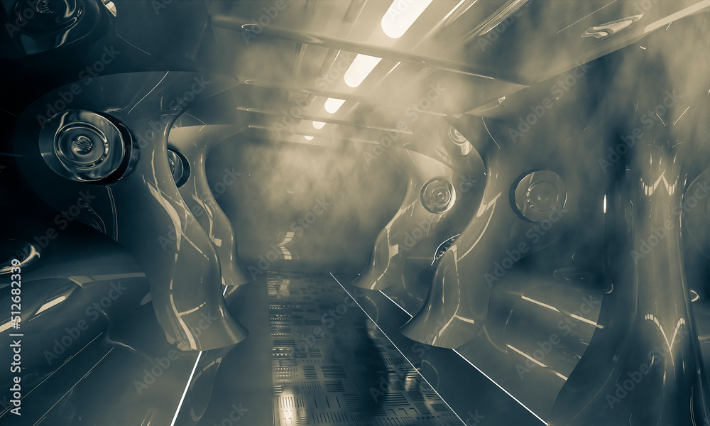cyberpunk dark hallway astronaut background cyberpunk dark hallway astronaut background