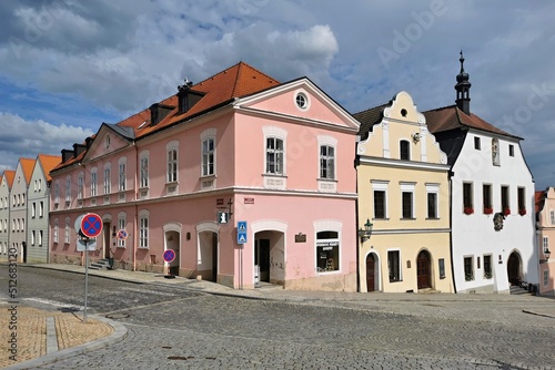 old houses of czech town horsovsky tyn