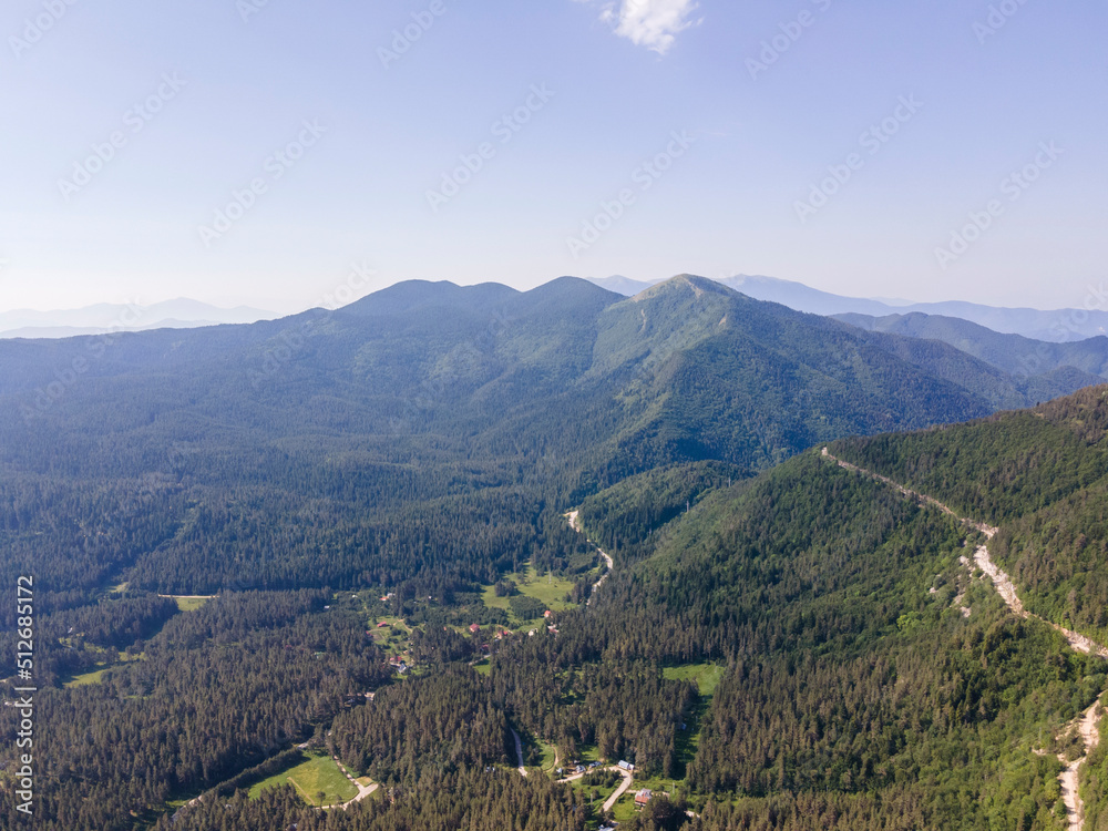 Aerial view of Popovi Livadi Area at Pirin Mountain, Bulgaria