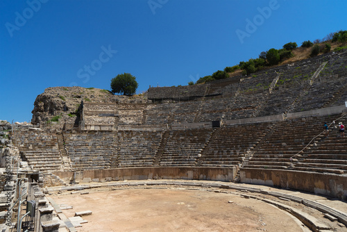 Theatre of Ephesus. Amphitheater (Coliseum) in Ephesus (Efes) Turkey, Asia photo