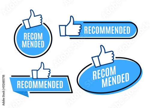 Recommend best advantage icon. Good job ok recommend thumb up sticker