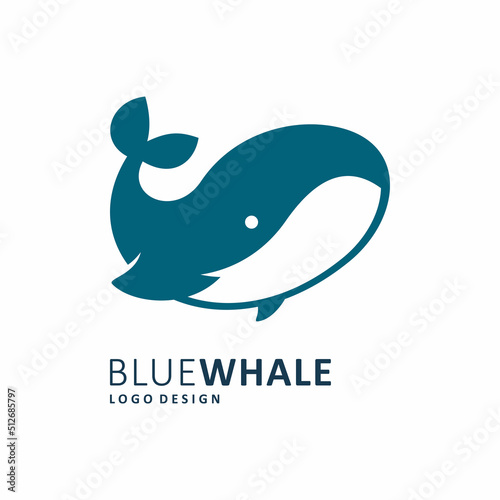 the blue whale logo design
