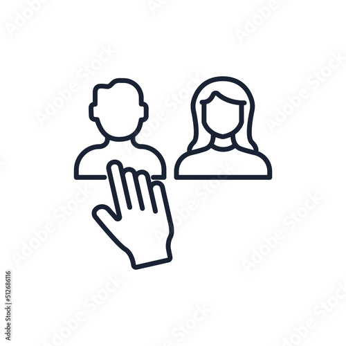 hiring people icons symbol vector elements for infographic web