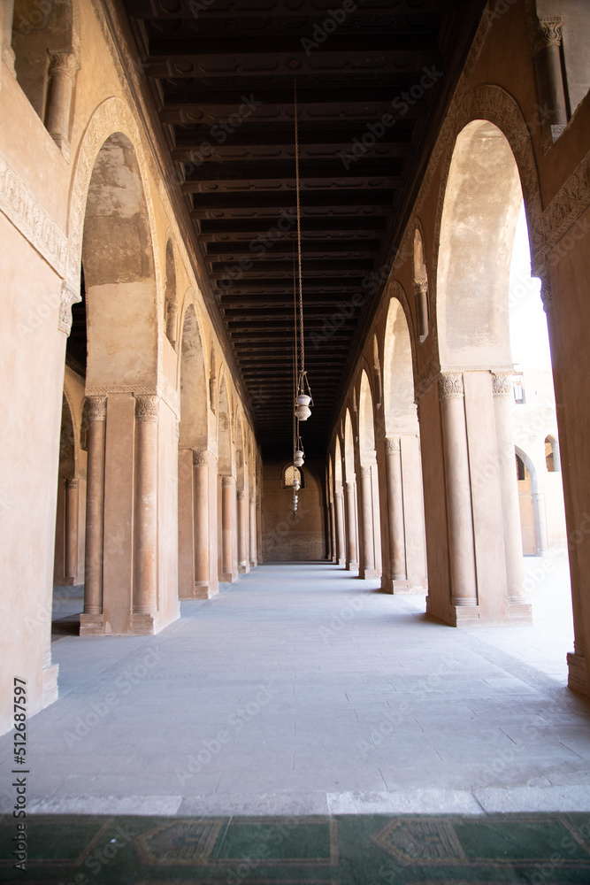corridor of a mosque