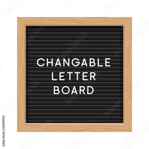 Letter board black isolated word background frame message vector vintage letterboard sign alphabet