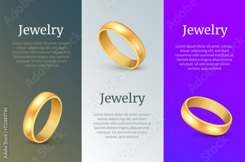 Gold ring vector wedding metal icon. Golden ring isolated fiancee one single jewelry icon