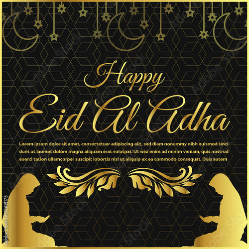 Happy Eid Ul Adha Social Post Template photo