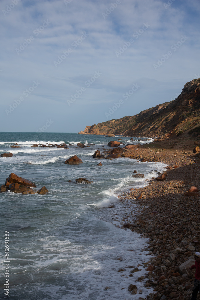 waves on the beach