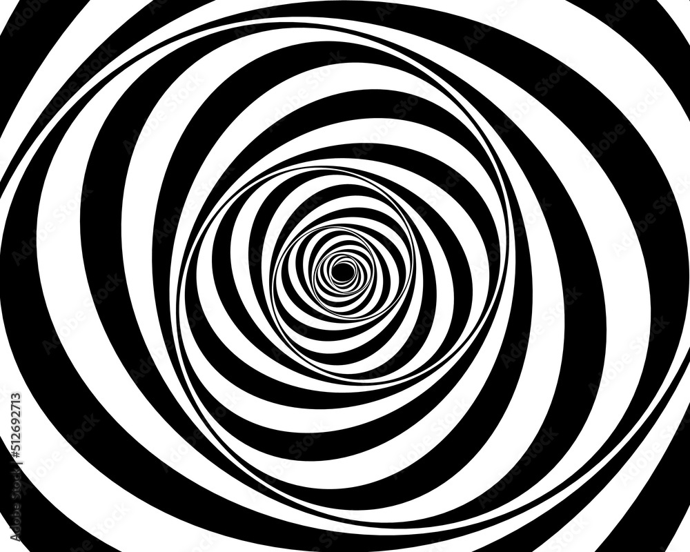 Fototapeta premium black and white optical illusion background