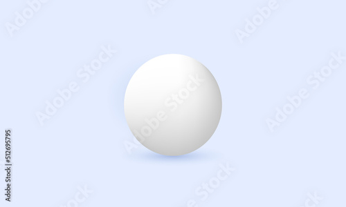 unique realistic 3d realistic white sphere isolated on vector
