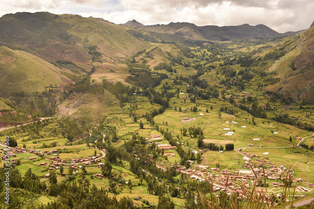 village in the mountains, Pisac, Cusco, Peru