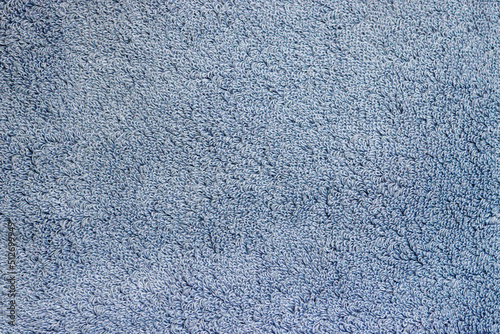 Texture image of dark blue toweling fabric