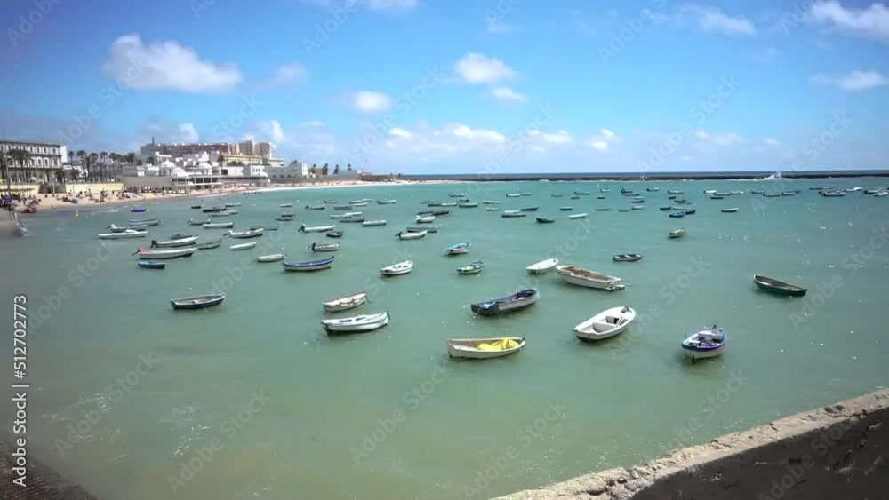 Small boats in the ocean in Europa Small boats in the ocean in Europa
