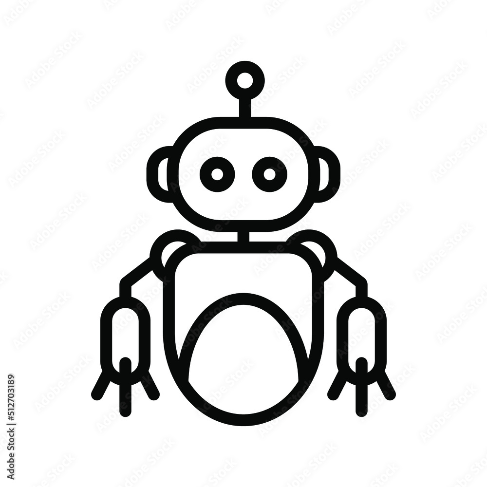 Robot icon. bot sign. vector illustration Robot icon. bot sign. vector illustration