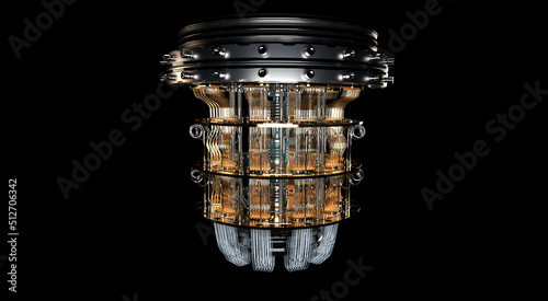 quantum computer with fiber optic leads