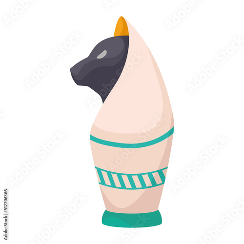 egyptian cat in vase