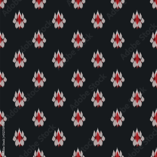 Seamless abstract ikat Repeating Pattern Ogee Abstract background for textile design, wallpaper, surface textures, wrapping paper.