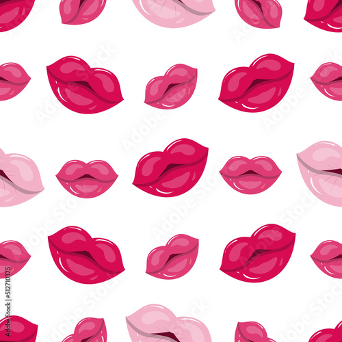 vector set of trendy shades of lipstick, juicy and plump lips, stylish makeup