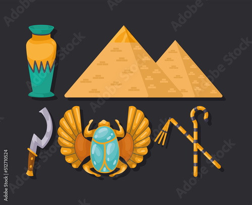 egyptian culture old icons