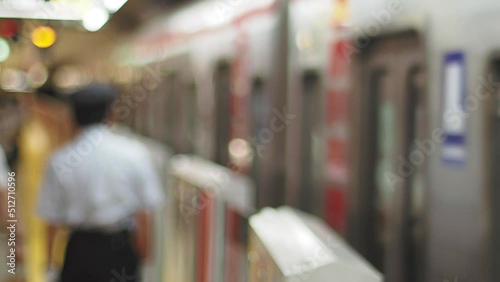 電車のぼかし スローモーション photo