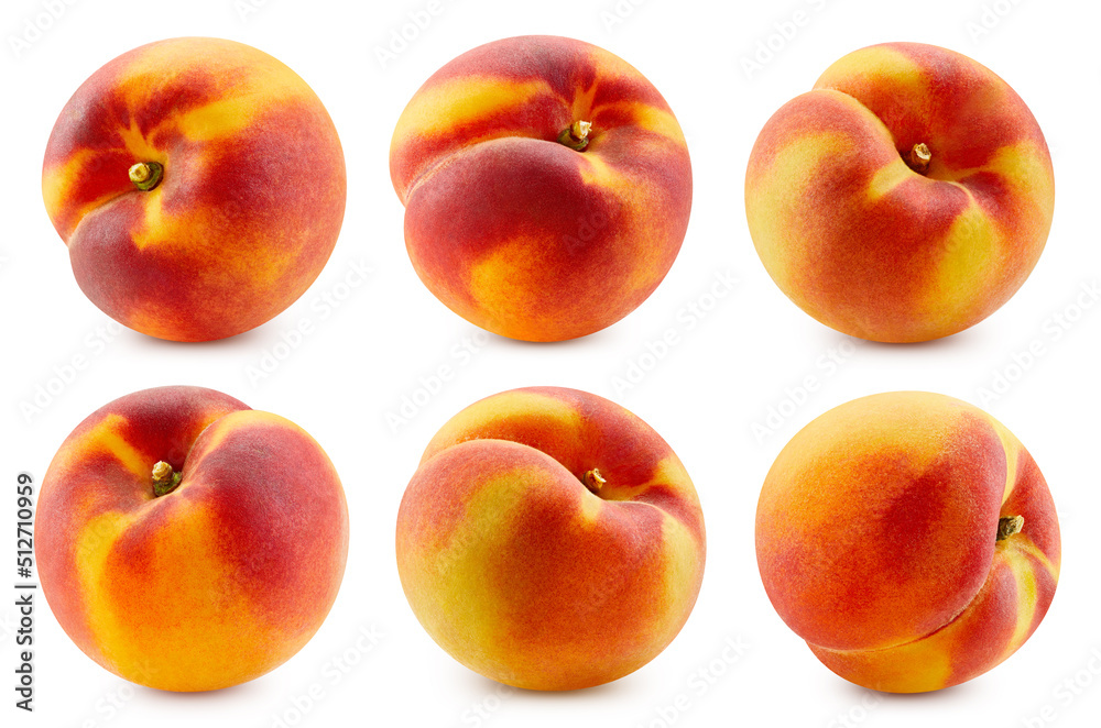 Peach isolated on white background Peach isolated on white background