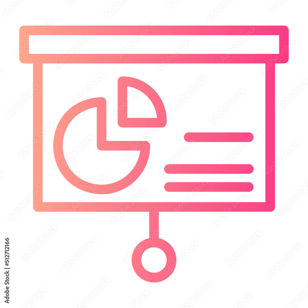 Pie Chart gradient icon