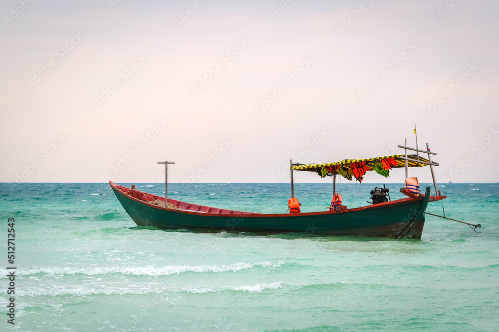 Fototapeta premium Fishing boat on the beach