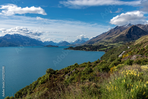 Lake Wakatipu from Bennetts Bluff Lookout, Queenstown, New Zealand