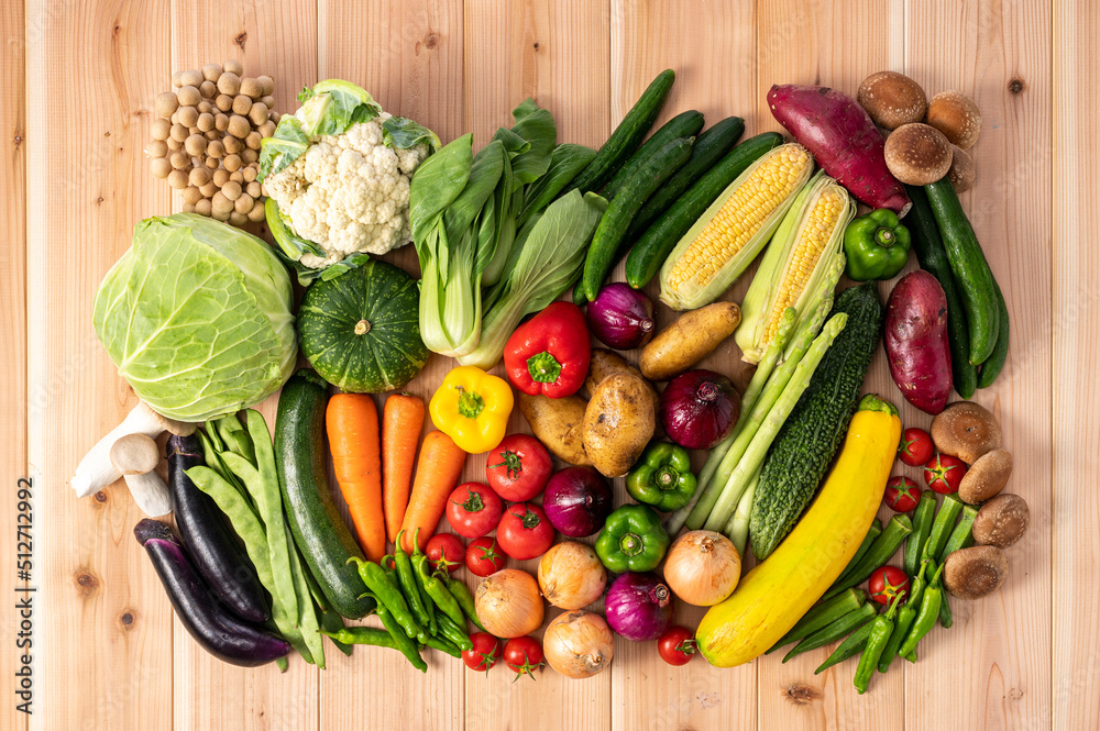 色とりどりの野菜　野菜集合