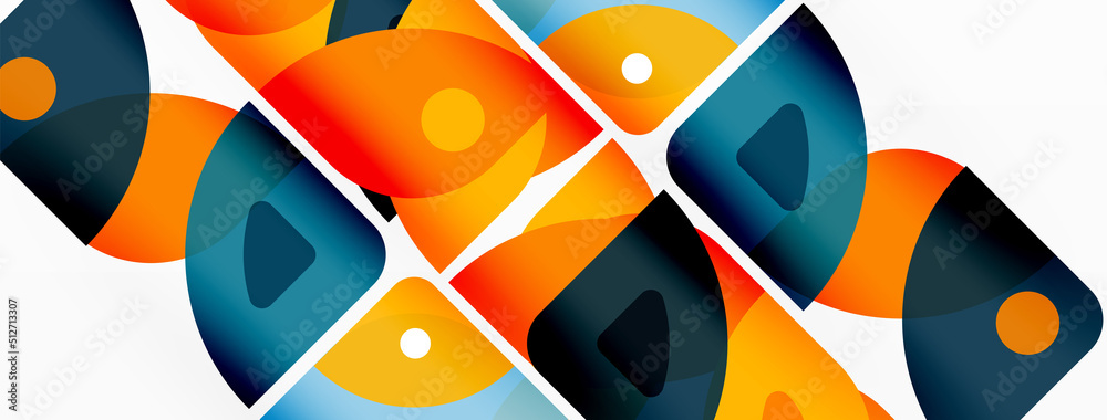 Lines, squares, circles and triangles. Geometric abstract background for wallpaper, banner, background, presentation or landing page Lines, squares, circles and triangles. Geometric abstract background for wallpaper, banner, background, presentation or landing page