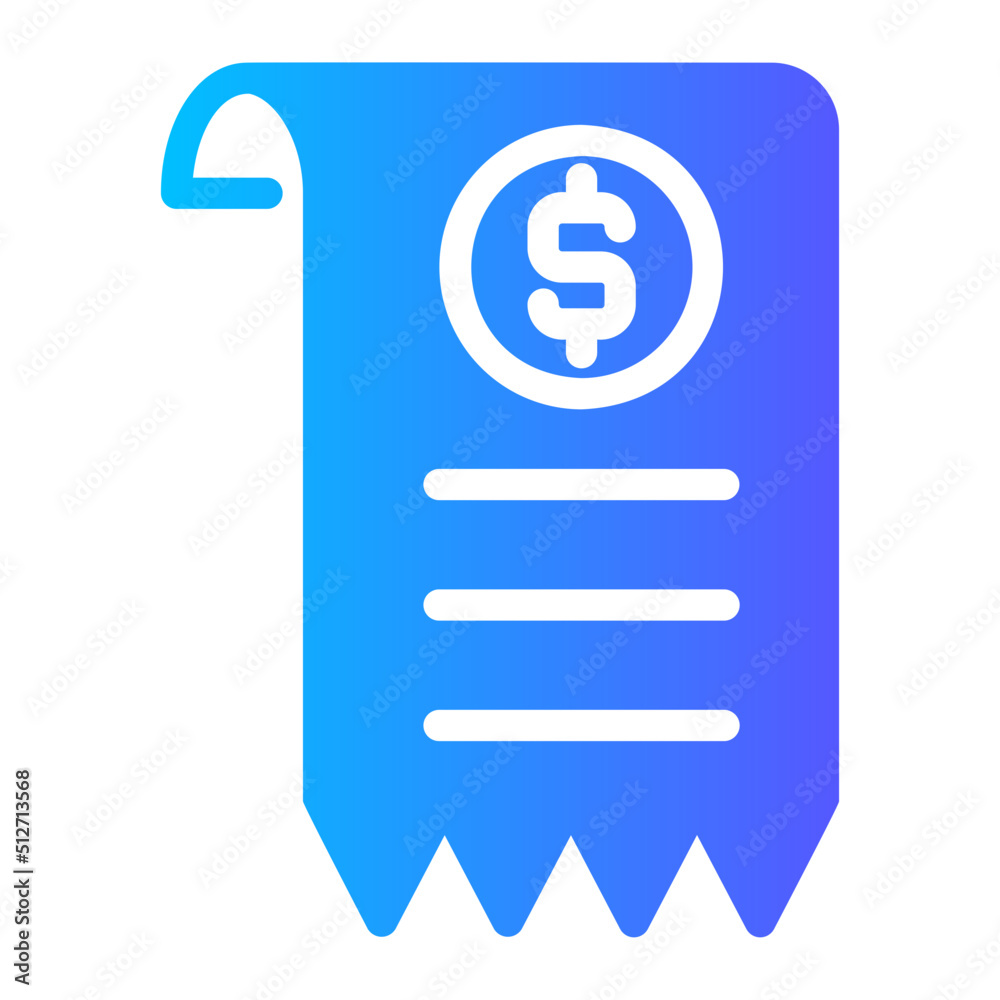 Invoice gradient icon
