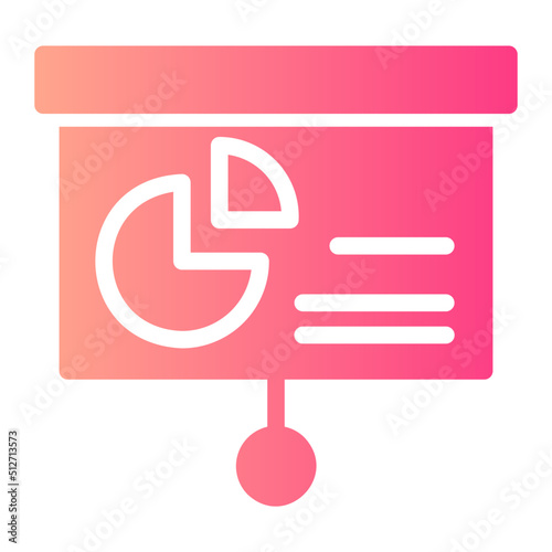 Pie Chart gradient icon