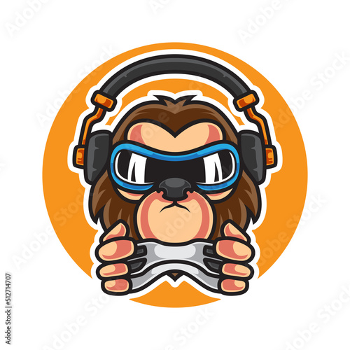 Monkey Gamer E Sport Logo