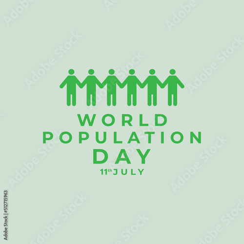 international population day logo vector illustration design